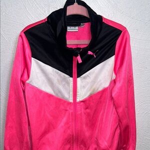 Puma Pink and Black Chevron Jacket